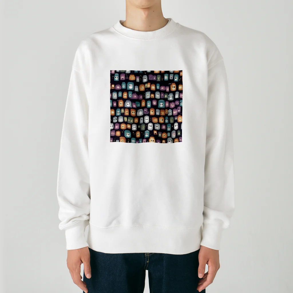 hirooo6432の店の提灯おばけ Heavyweight Crew Neck Sweatshirt