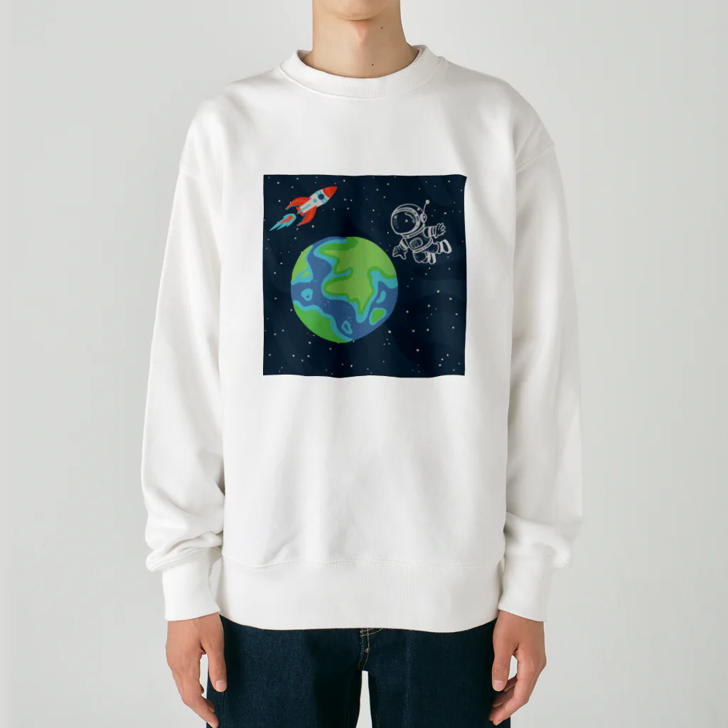 あいいろのキュートな宇宙飛行士 Heavyweight Crew Neck Sweatshirt