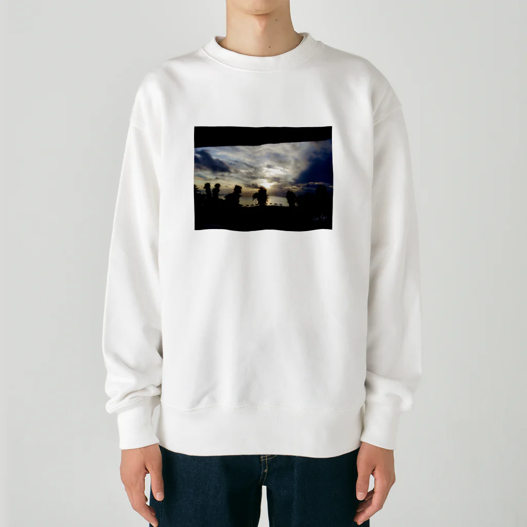 hemphopeのsea side twilight Heavyweight Crew Neck Sweatshirt