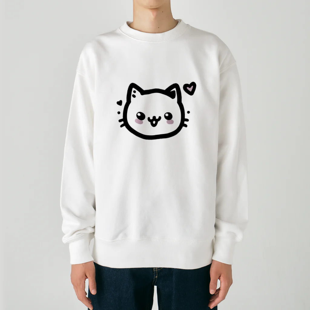 終わらない夢🌈の可愛いにゃんこ🐱💞 Heavyweight Crew Neck Sweatshirt