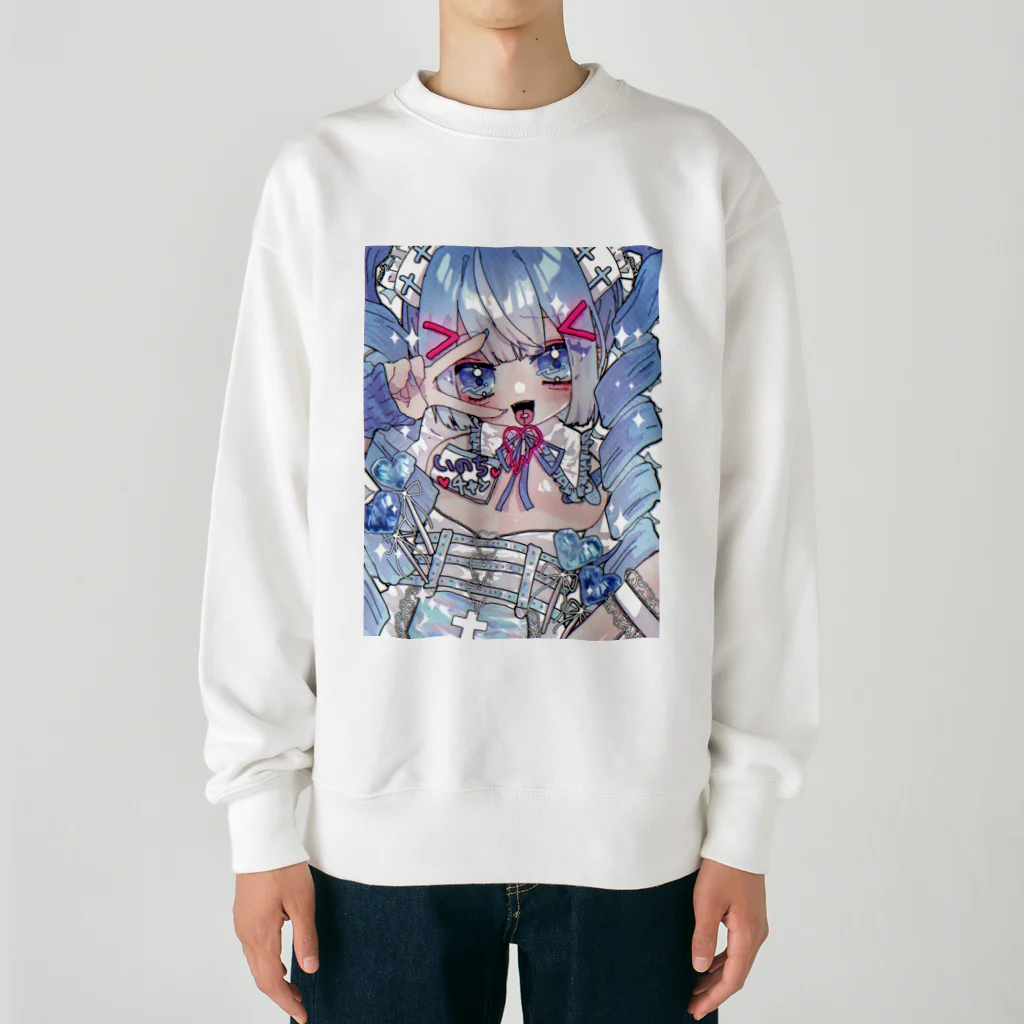 心中のいのちﾁｬﾝ Heavyweight Crew Neck Sweatshirt