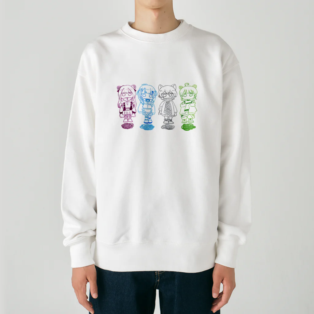 ころころぱんだの【1000人記念】ころころぱんだ×だぱんだ Heavyweight Crew Neck Sweatshirt