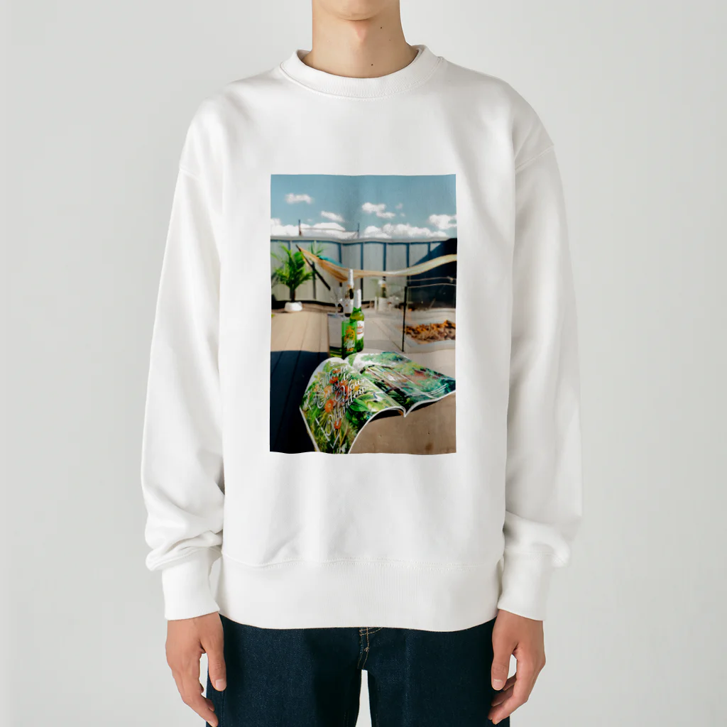 hir00のルーフトップの風景 Heavyweight Crew Neck Sweatshirt