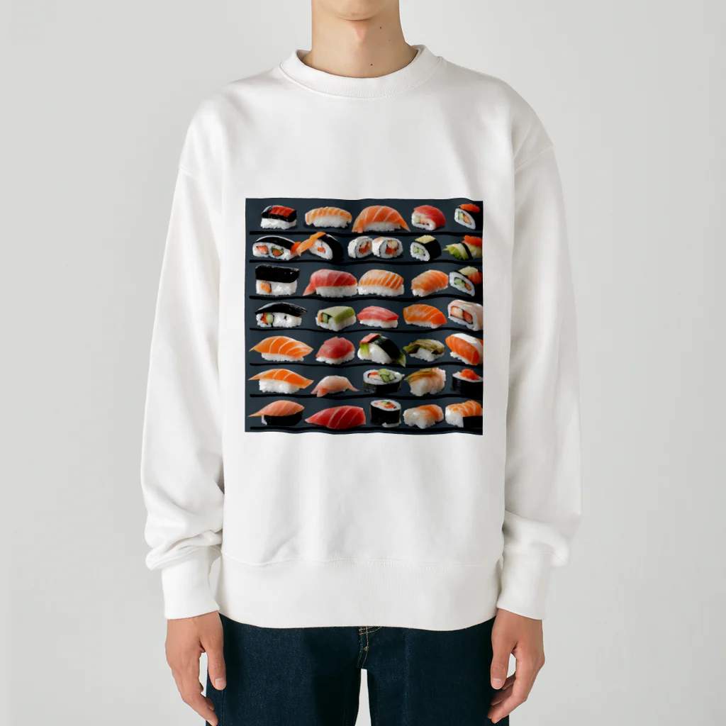 olafnの和の心　寿司 Heavyweight Crew Neck Sweatshirt