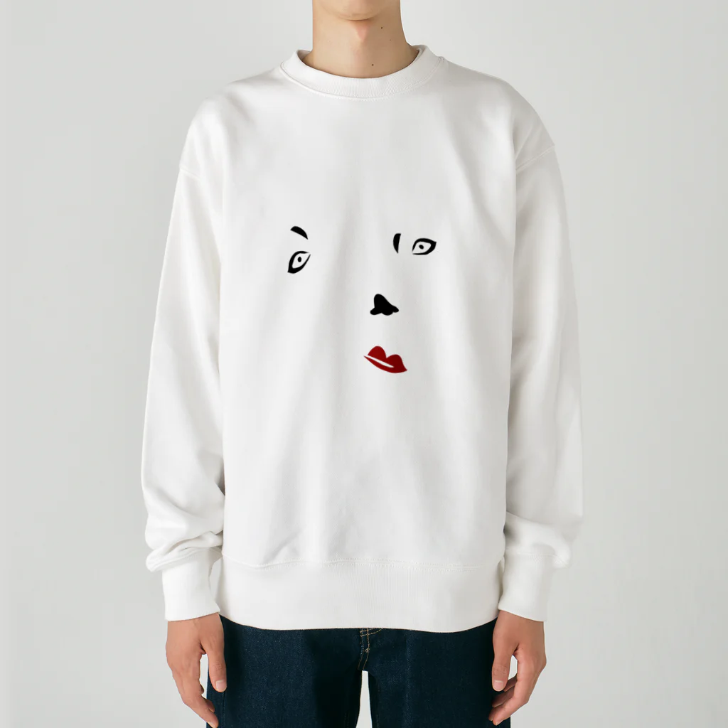 IHYLIの福笑い Heavyweight Crew Neck Sweatshirt