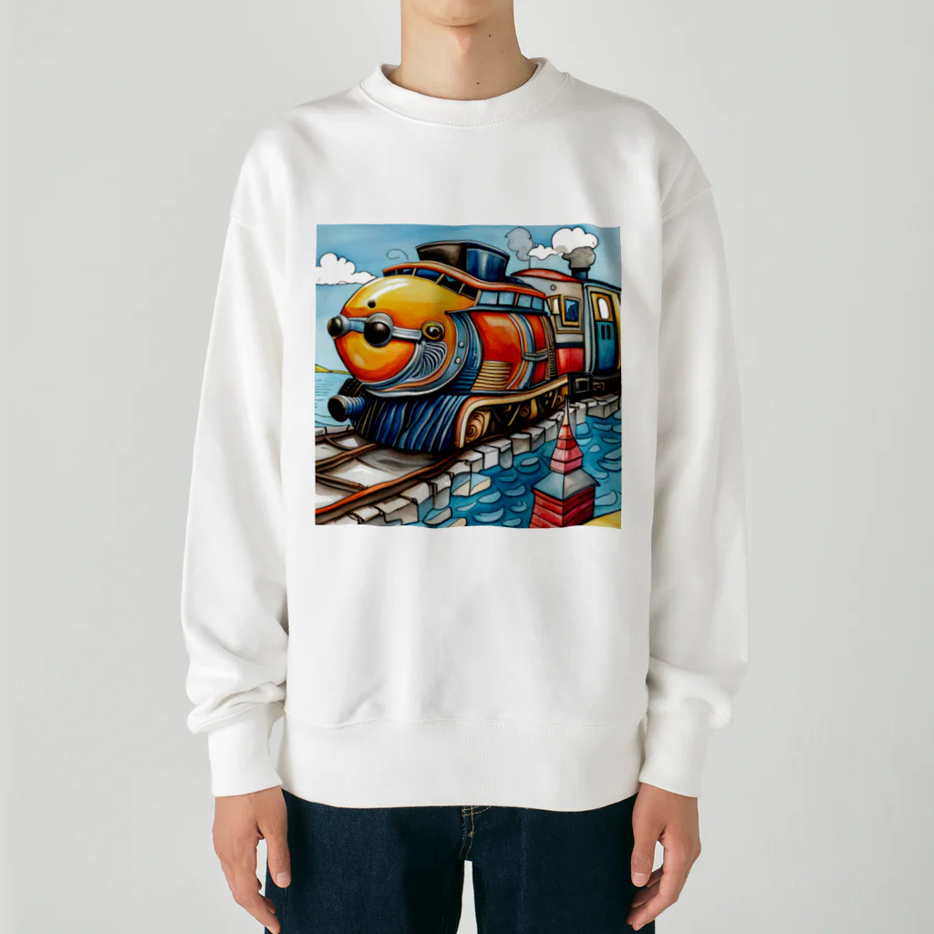 アニマルキャンバスのトレインフィッシュ Heavyweight Crew Neck Sweatshirt