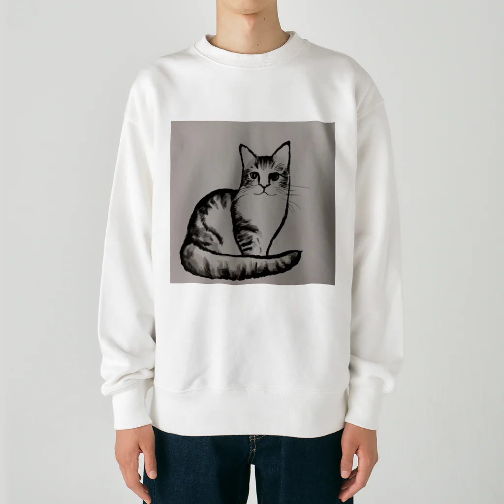 discwの猫ちゃん Heavyweight Crew Neck Sweatshirt