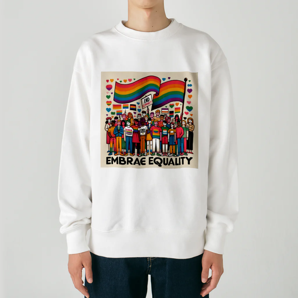 まさききさまのLGBT多様性 Heavyweight Crew Neck Sweatshirt