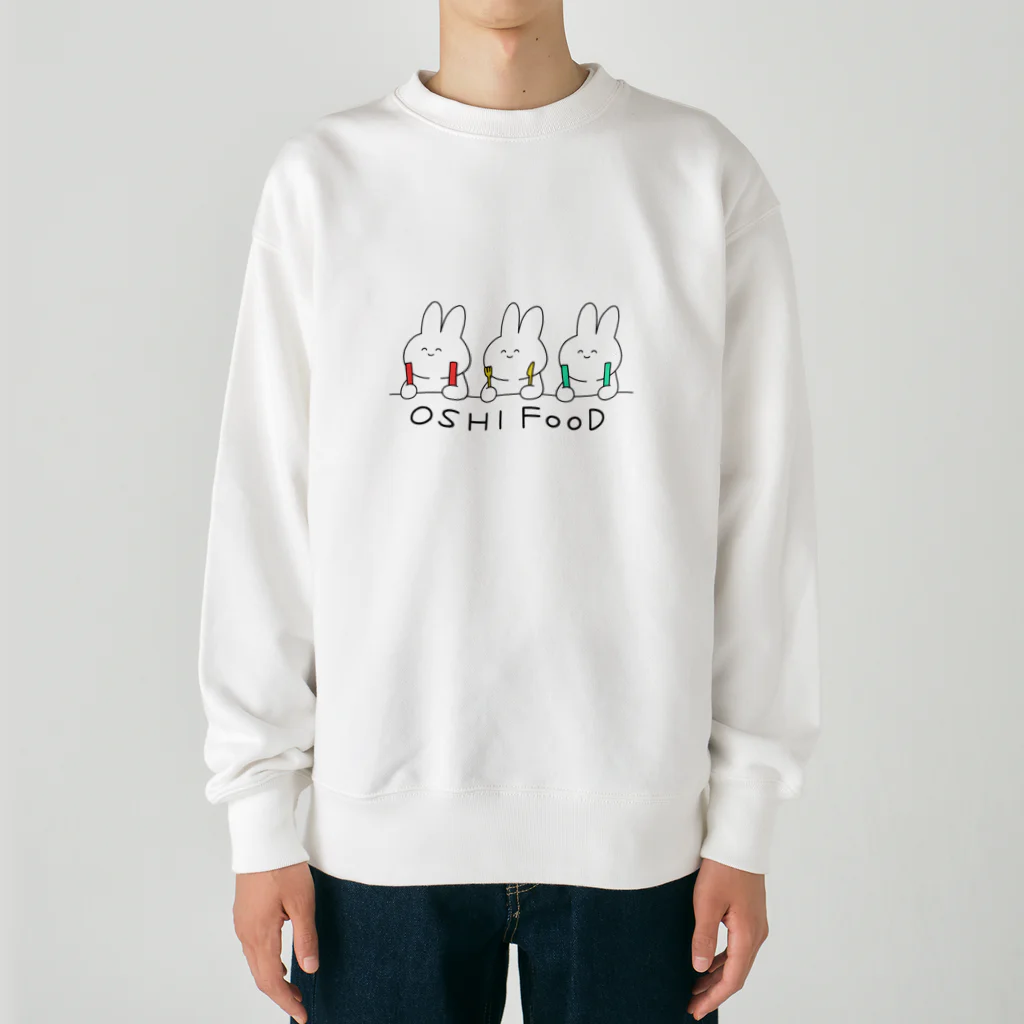 いぬビンゴのOSHI FOOD Heavyweight Crew Neck Sweatshirt