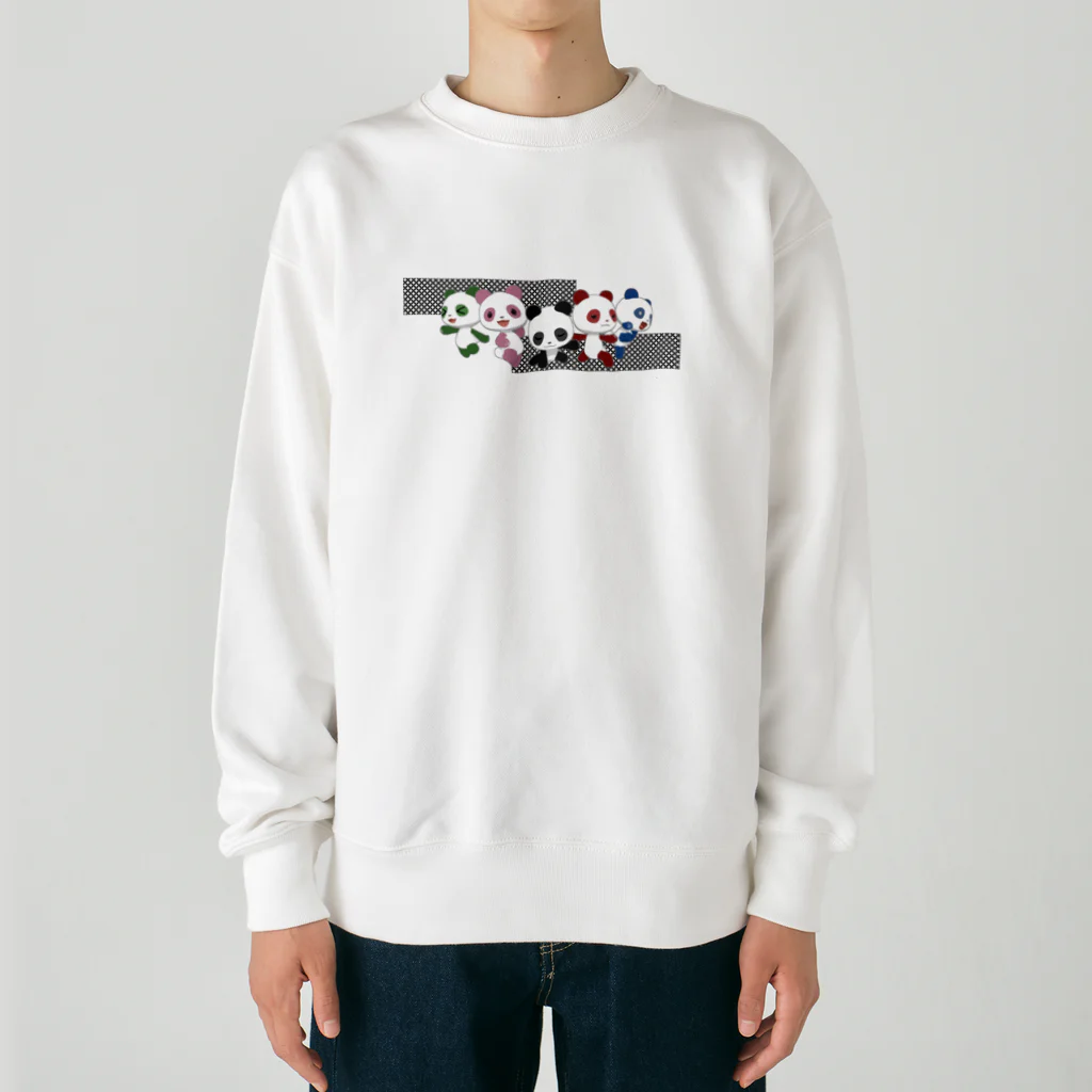 sora × 3D LEELEE Shopのスーパー戦隊（黒/七宝紋） Heavyweight Crew Neck Sweatshirt