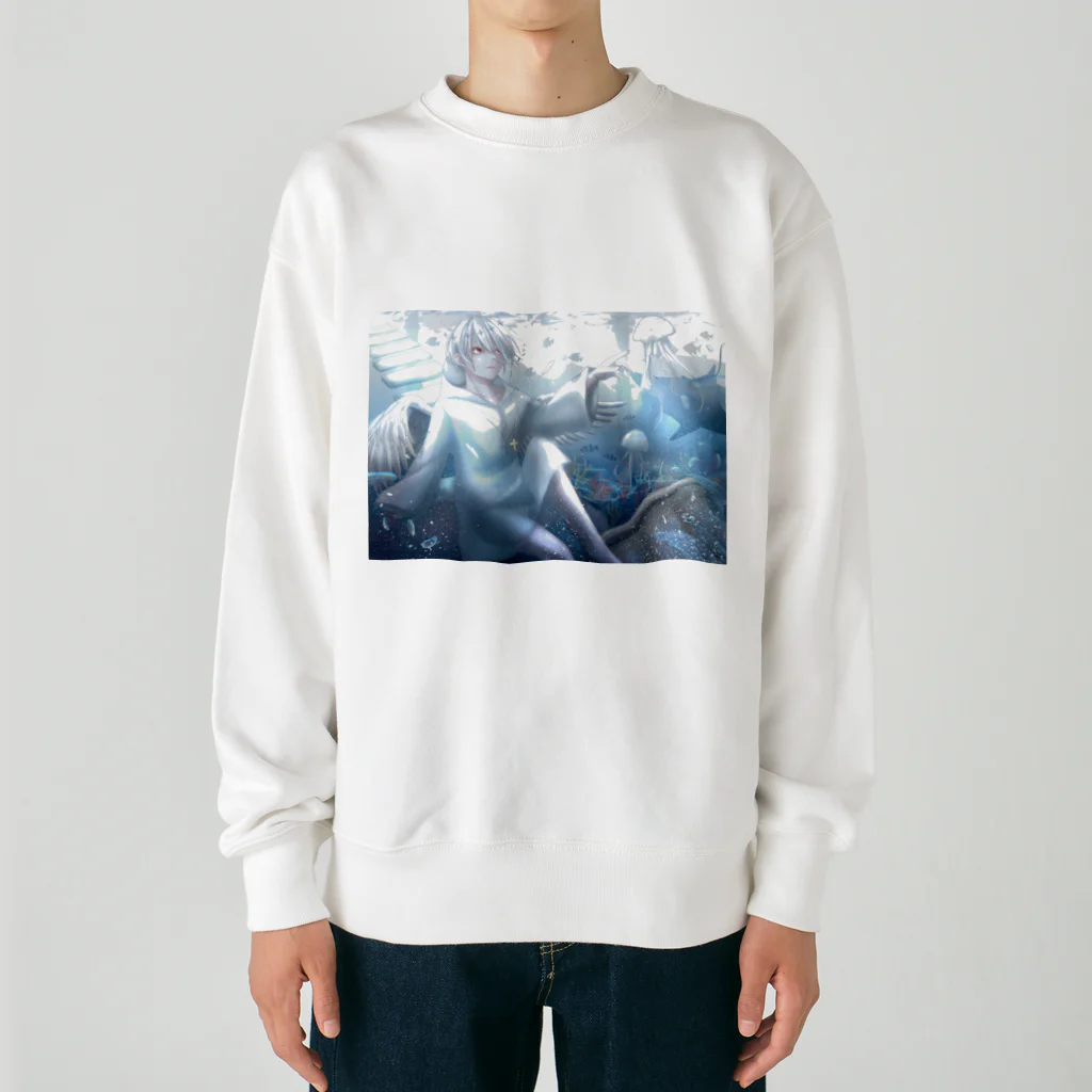 翠の楽園の海 Heavyweight Crew Neck Sweatshirt