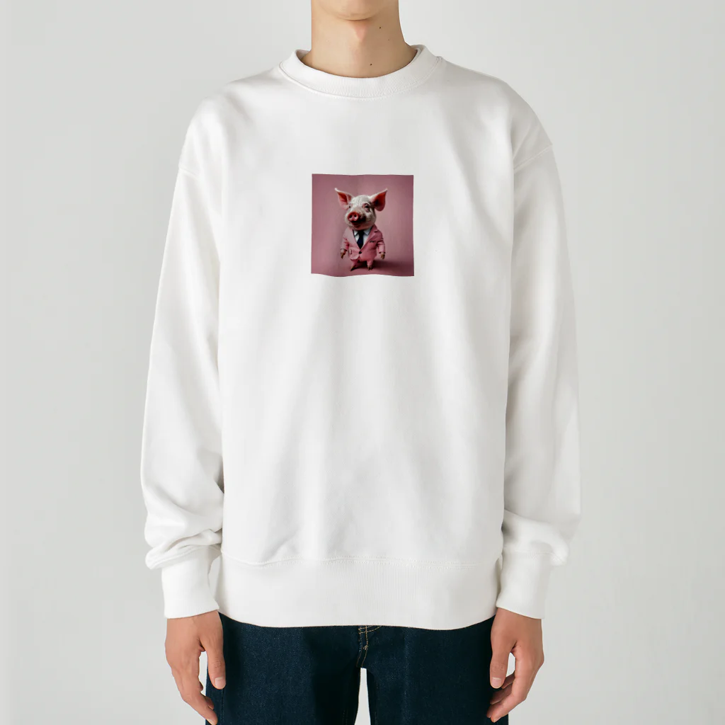 イケてる豚のイケてる𓃟⋆⋆ Heavyweight Crew Neck Sweatshirt