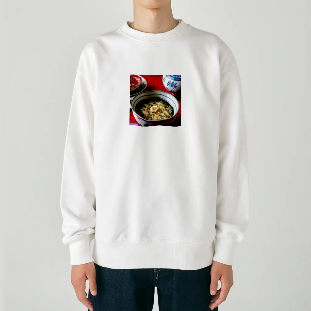 千裕アトリエ（いつもありがとう）の年越しそば Heavyweight Crew Neck Sweatshirt