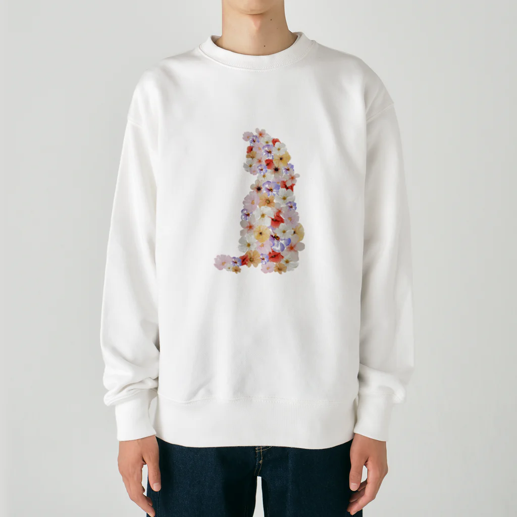 白桃のflower2 Heavyweight Crew Neck Sweatshirt