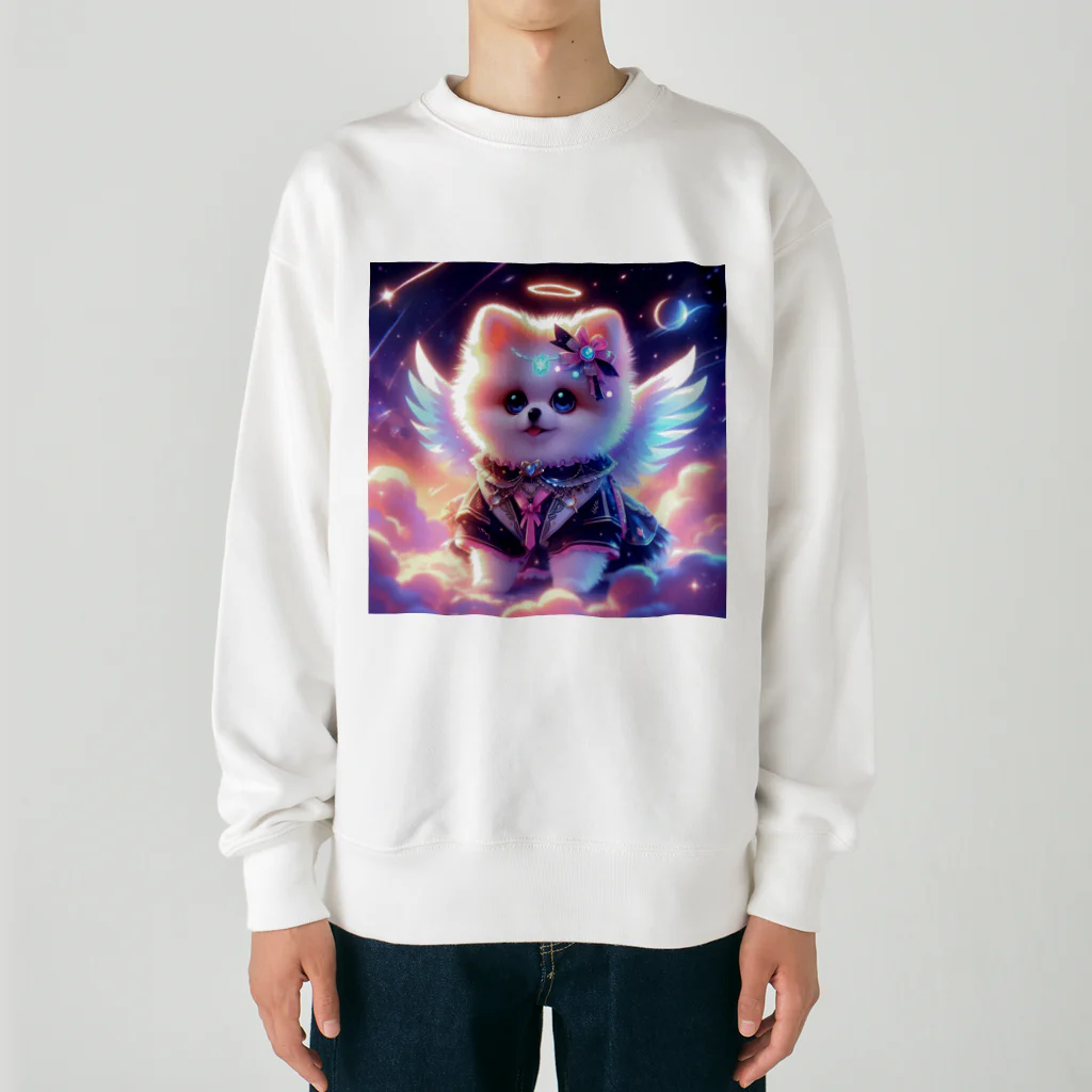 Pom-Dog'sのプリティーエンジェル　ポメラニアン Heavyweight Crew Neck Sweatshirt