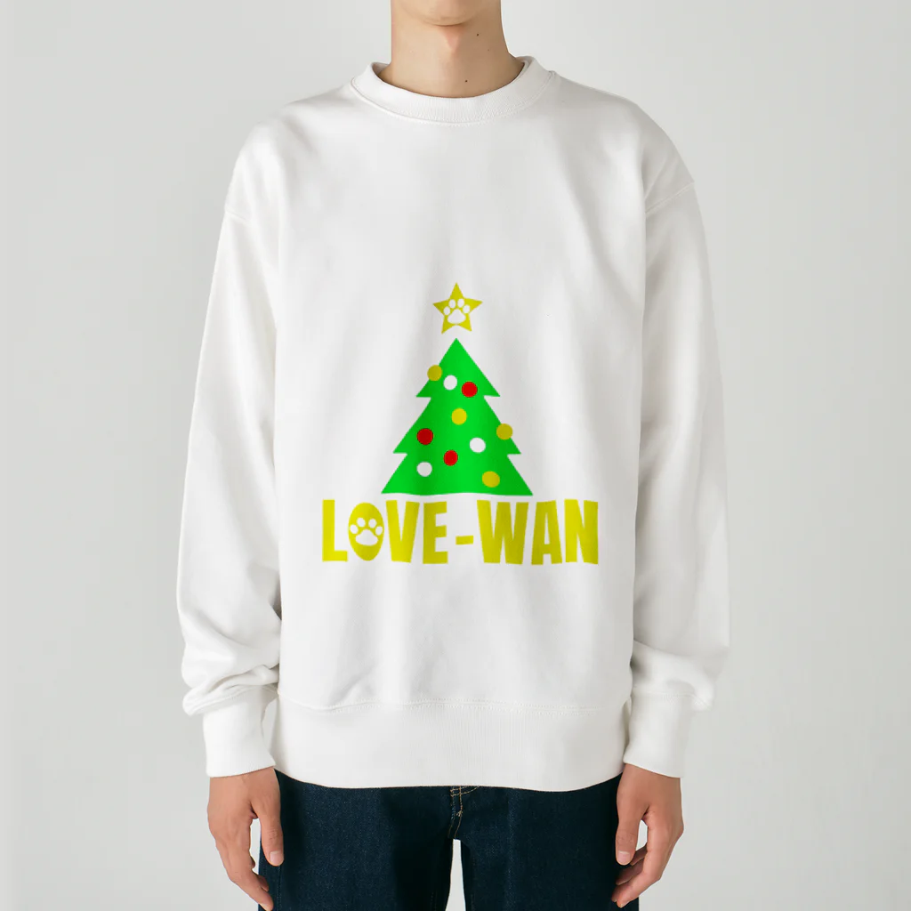 WAN-ONE Style shopのLOVE-WAN クリスマスツリー Heavyweight Crew Neck Sweatshirt