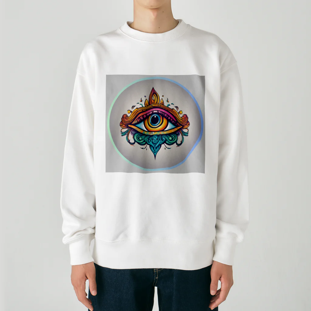 Persona MoMのオレンジの第3のeye Heavyweight Crew Neck Sweatshirt