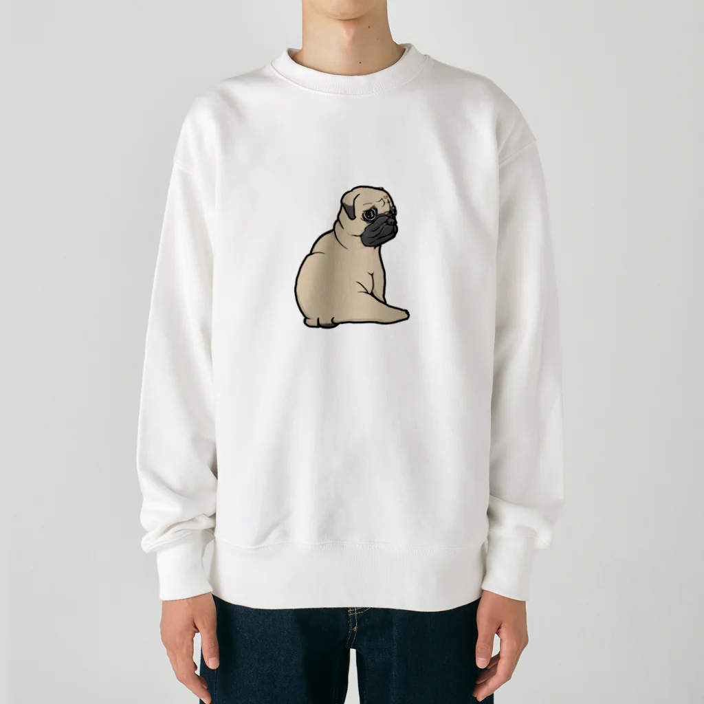 Puggy Wonderlandのふりかえりパグ Heavyweight Crew Neck Sweatshirt