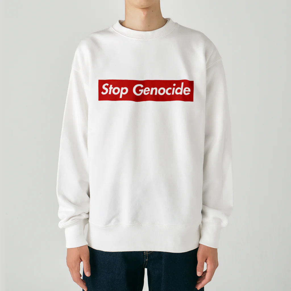 YaHabibi ShopのSTOP GENOCIDE　パレスチナ解放のためのもの ヘビーウェイトスウェット