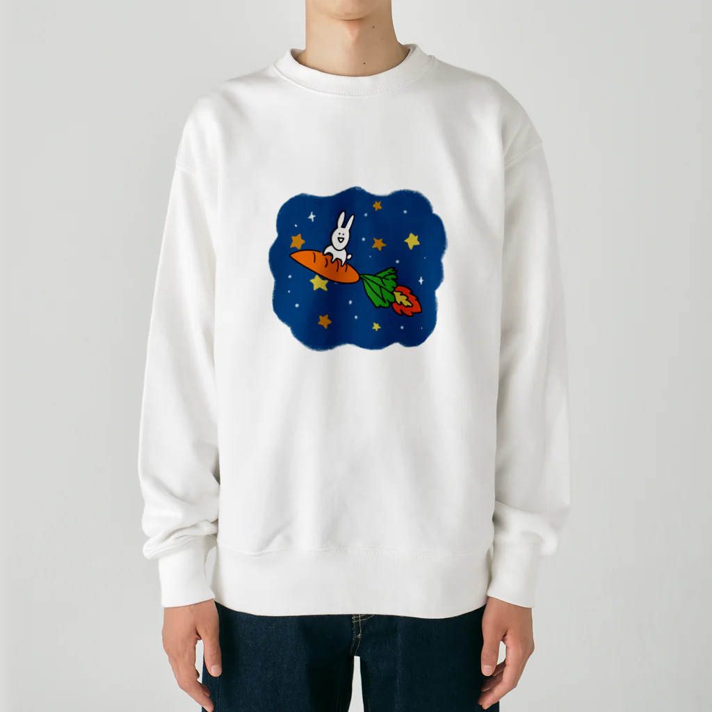 chienotobiraのにんじんロケット🥕 Heavyweight Crew Neck Sweatshirt