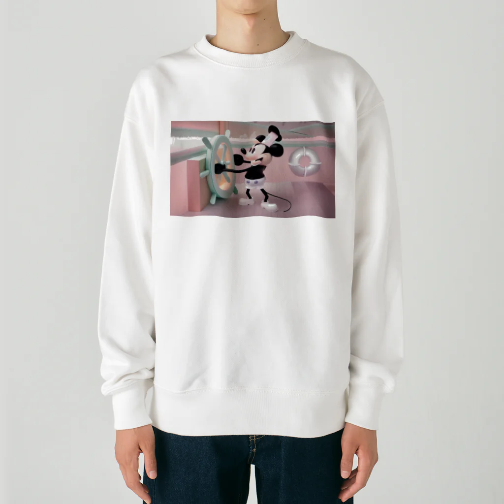 CHIKUSHOの蒸気船ウィリー スウェット Heavyweight Crew Neck Sweatshirt