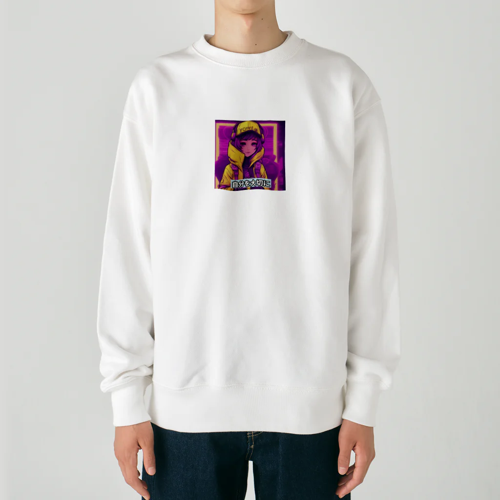 evahmonの光の戦士シリーズ・ひかりちゃん Heavyweight Crew Neck Sweatshirt