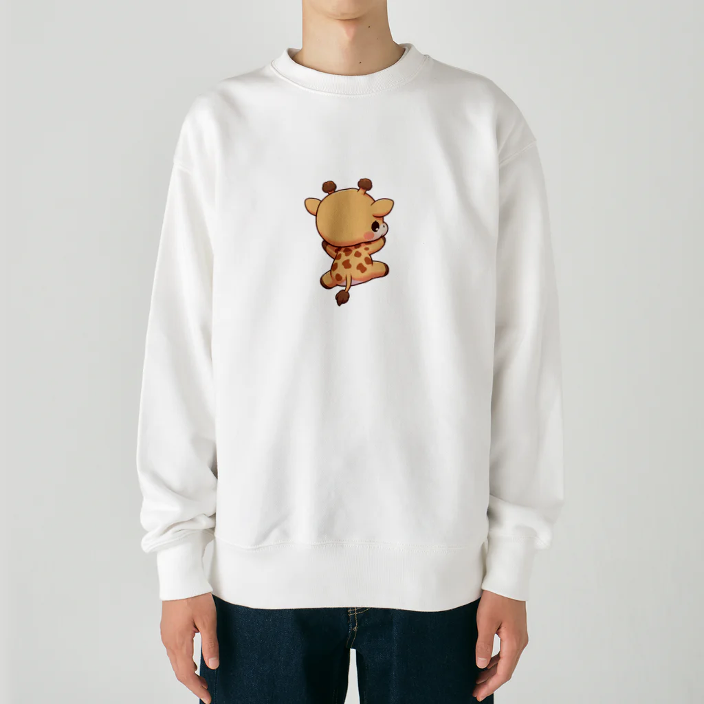 ゆづるの首を使わないキリン Heavyweight Crew Neck Sweatshirt