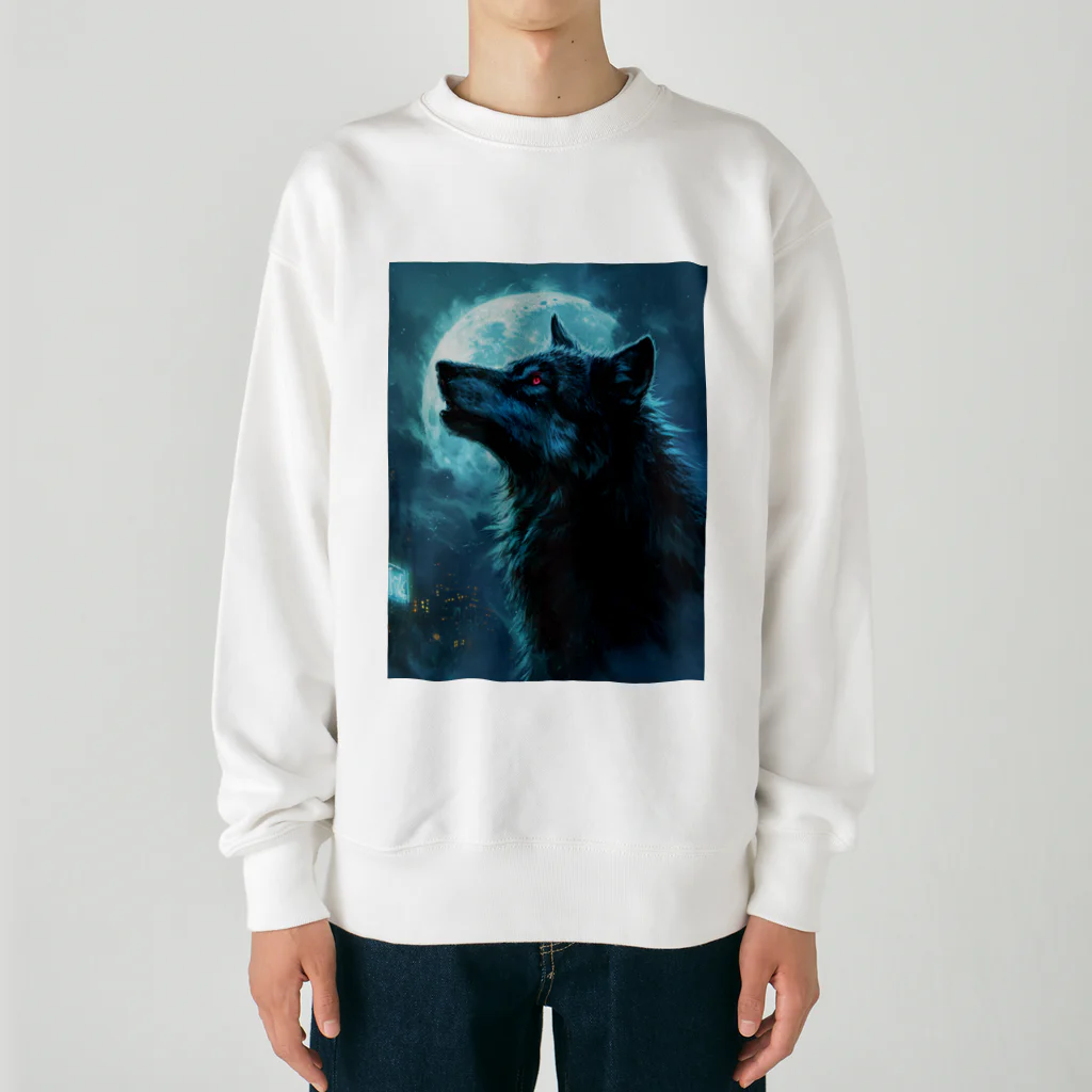 The_Hunting_GroundのTonight's moon is for wolves. Heavyweight Crew Neck Sweatshirt