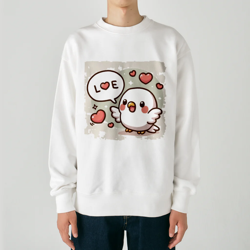 colorsの小鳥のラブちゃん Heavyweight Crew Neck Sweatshirt