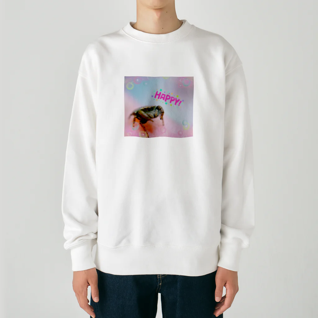 ハエトリグモの世界のハエトリグモ　 Heavyweight Crew Neck Sweatshirt