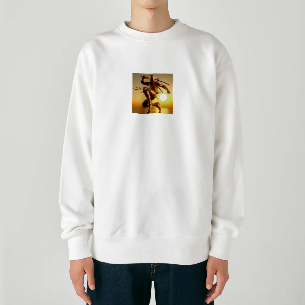 にんにんにんじゃのゴールデン忍者 Heavyweight Crew Neck Sweatshirt