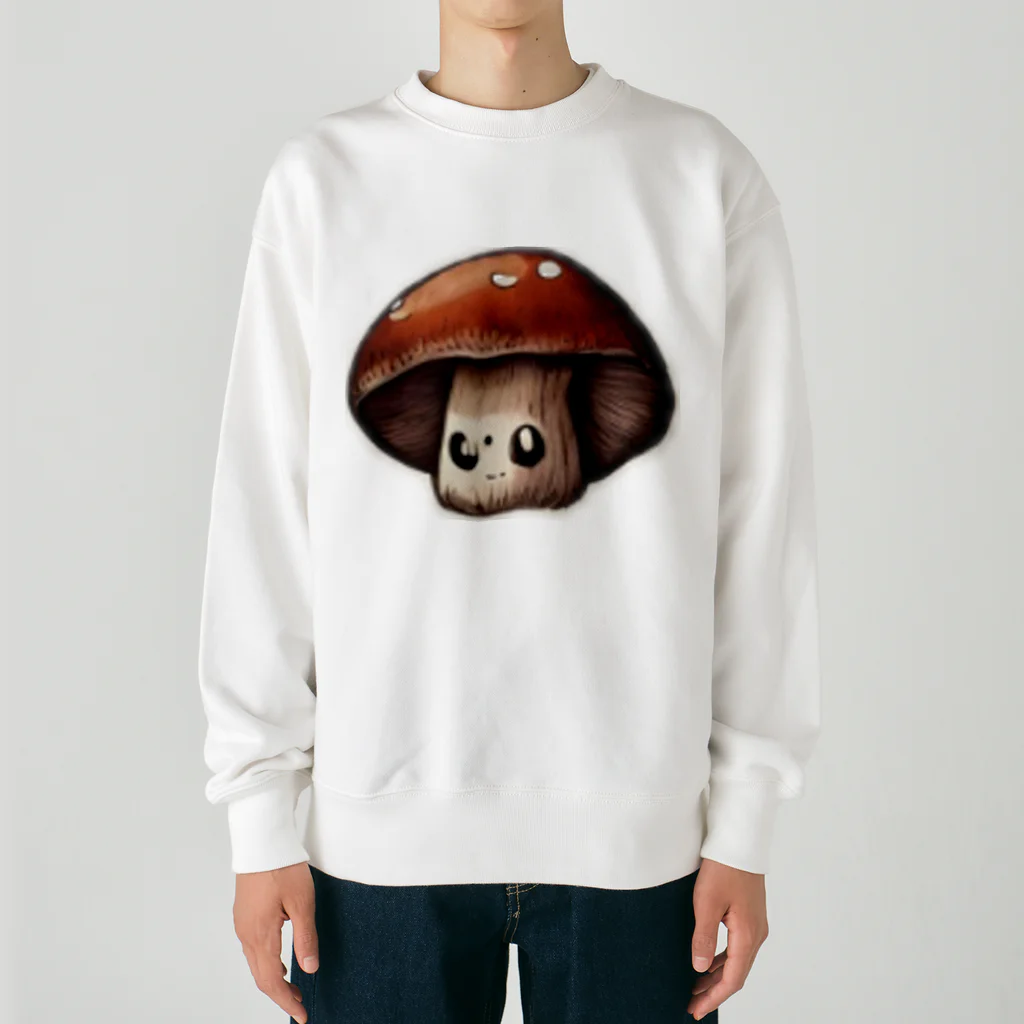 HeartyTimeのキノコくん Heavyweight Crew Neck Sweatshirt