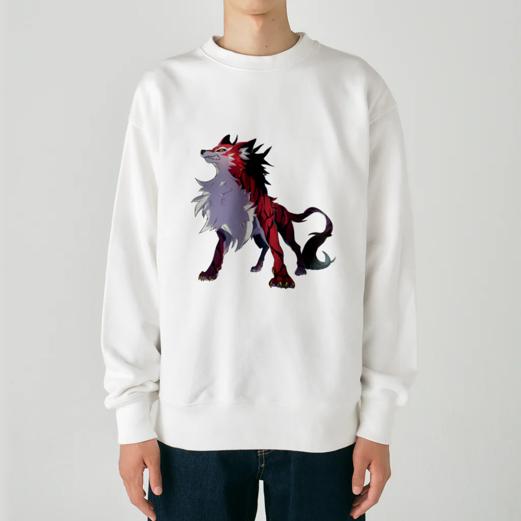 SCL_UMA_Crew_ProjectのデジタルUMA：ジェヴォーダンの獣 Beast of gevaudan Heavyweight Crew Neck Sweatshirt