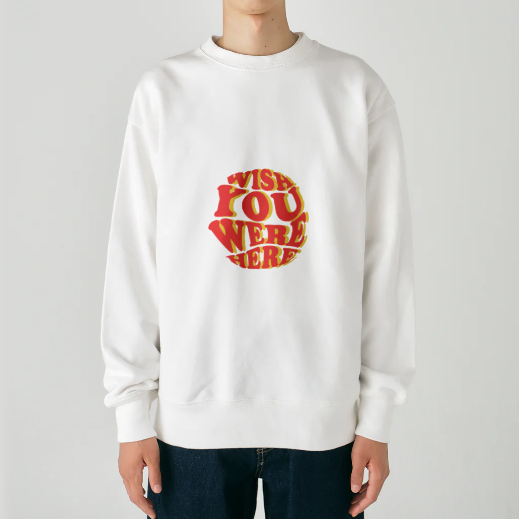 tomom_showのかわいいロゴ Heavyweight Crew Neck Sweatshirt