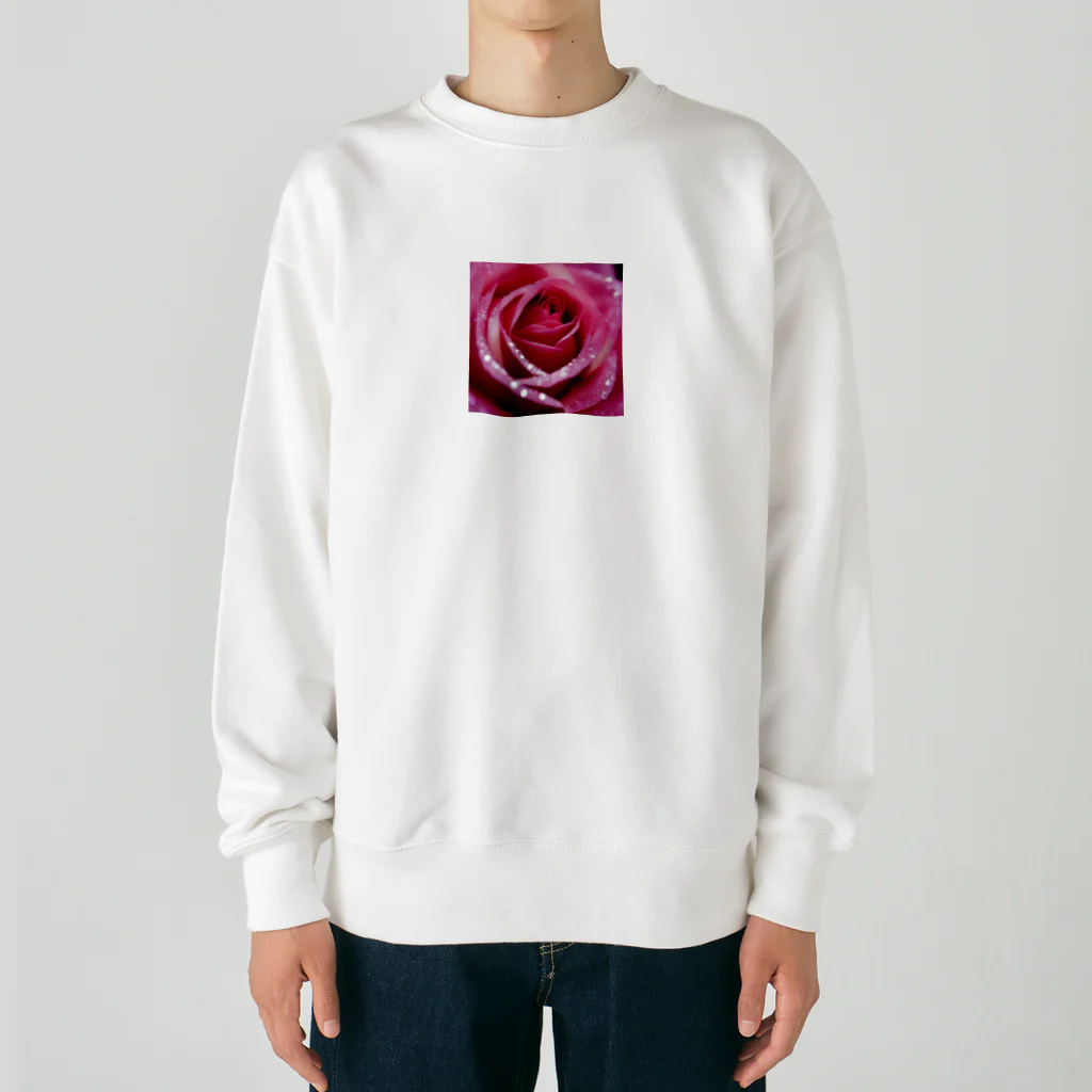 emeralのクリスタルエレガンスローズ Heavyweight Crew Neck Sweatshirt