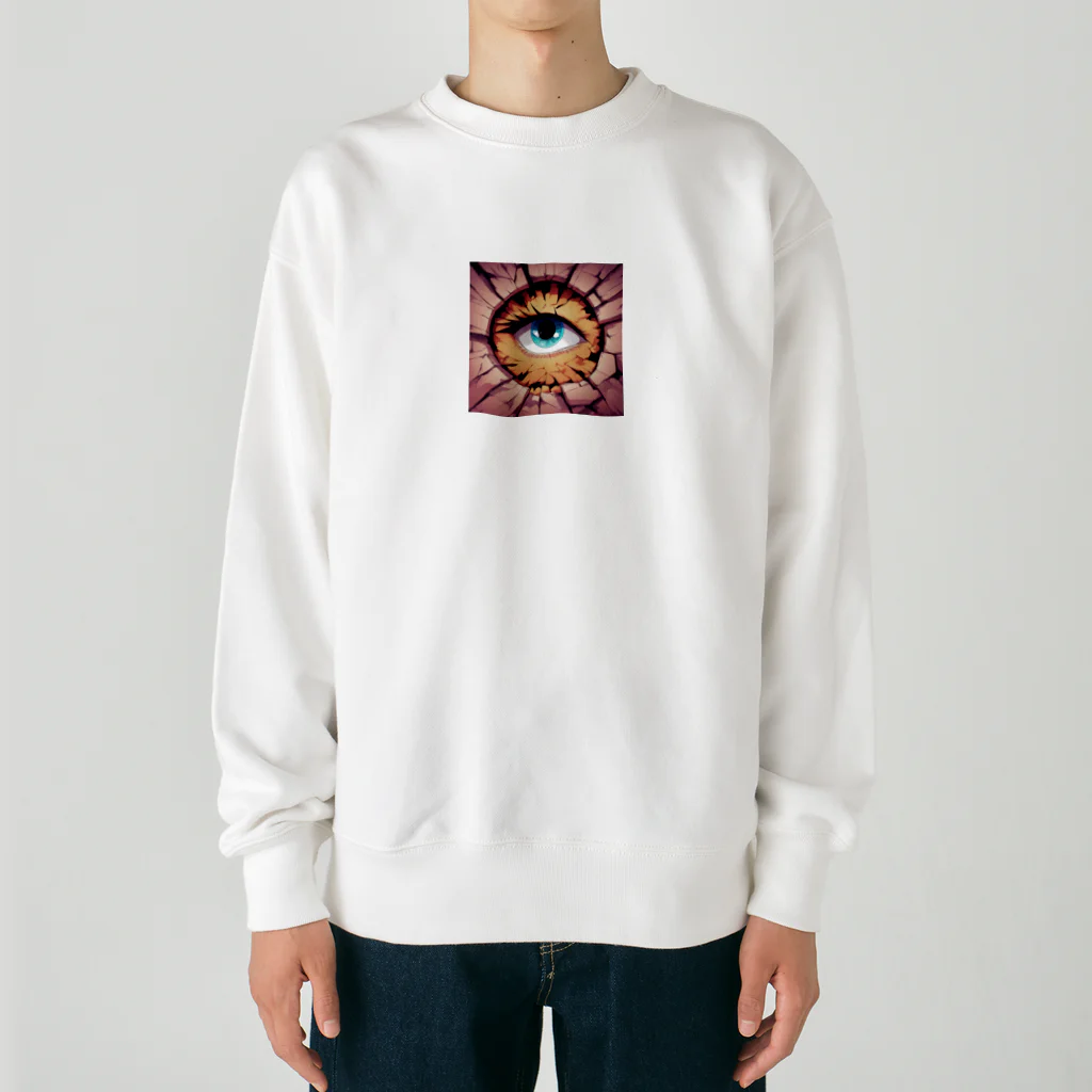 zetubouの覗く眼 Heavyweight Crew Neck Sweatshirt