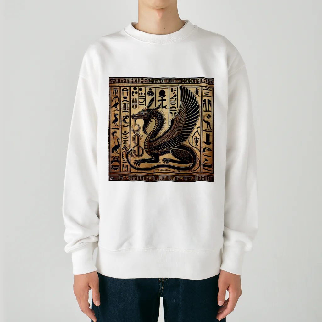 5656ショップのエジプトに隠されしドラゴンの起源 Heavyweight Crew Neck Sweatshirt