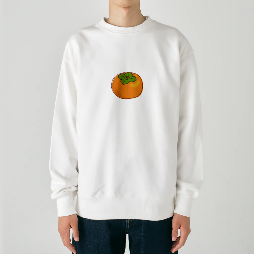 kudamono_fruits0730のかき Heavyweight Crew Neck Sweatshirt