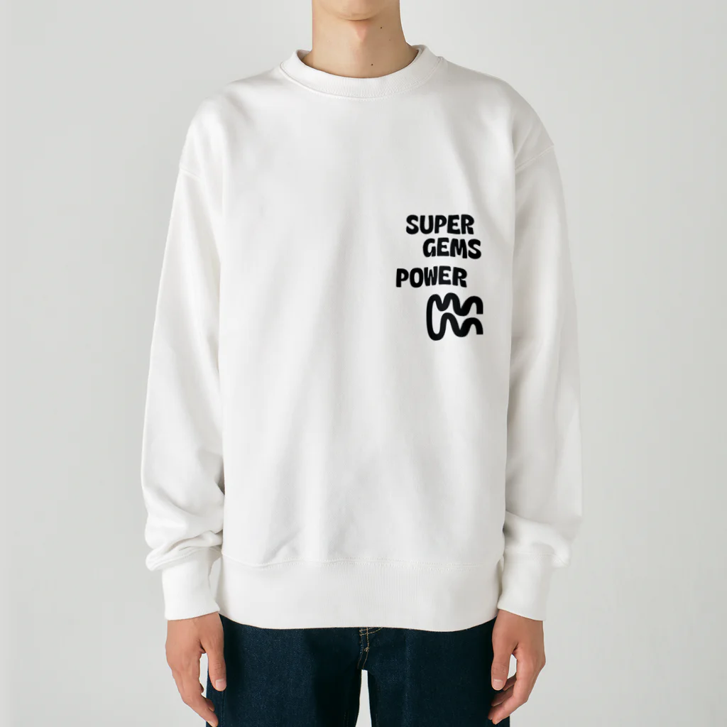 Parallel Imaginary Gift ShopのSUPER GEMS POWER Heavyweight Crew Neck Sweatshirt