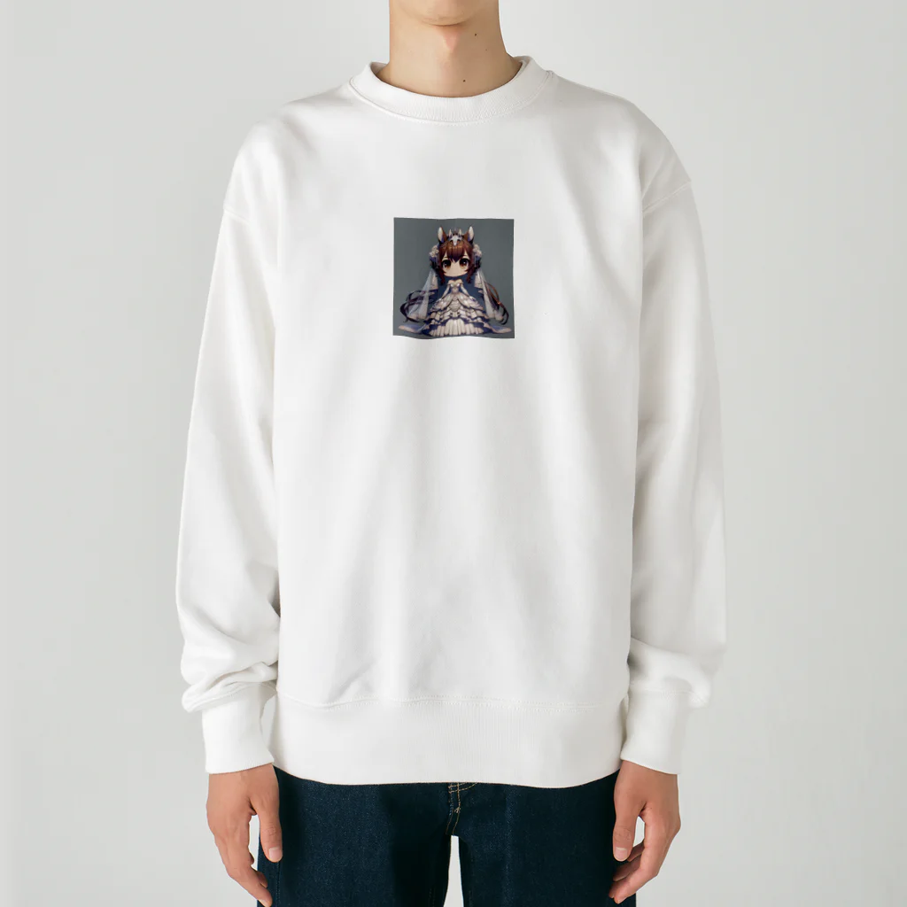 干支シティの午の花嫁 Heavyweight Crew Neck Sweatshirt