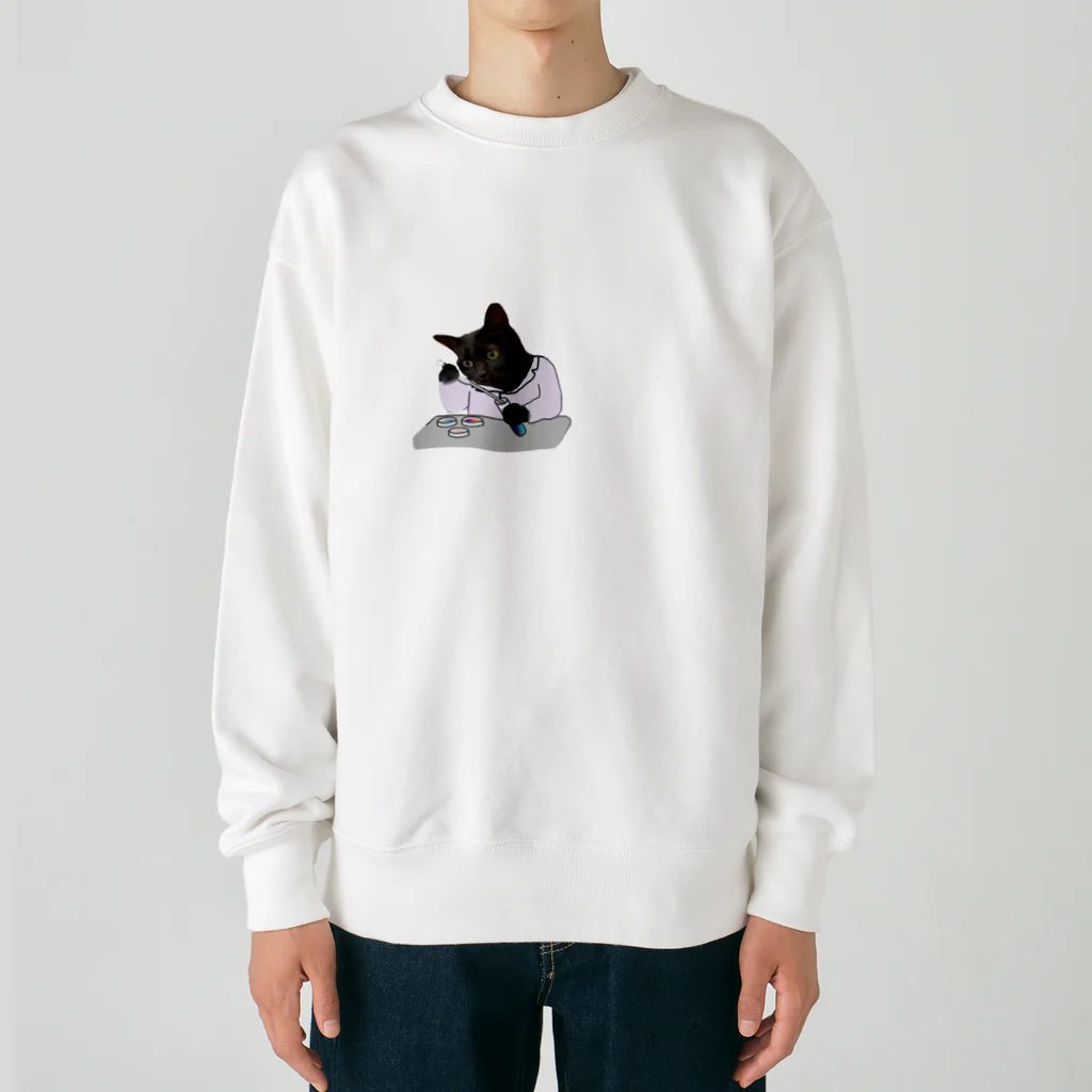 Parallel_merchの博士になった黒猫BIBI Heavyweight Crew Neck Sweatshirt