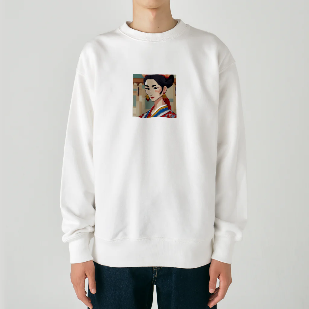 クロスクリエイティブの琉球伝説の美女 Heavyweight Crew Neck Sweatshirt