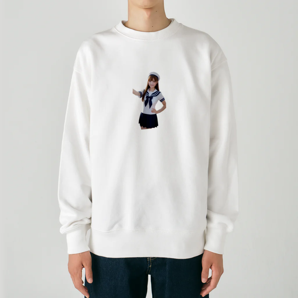 AIるるのAI美女 Heavyweight Crew Neck Sweatshirt