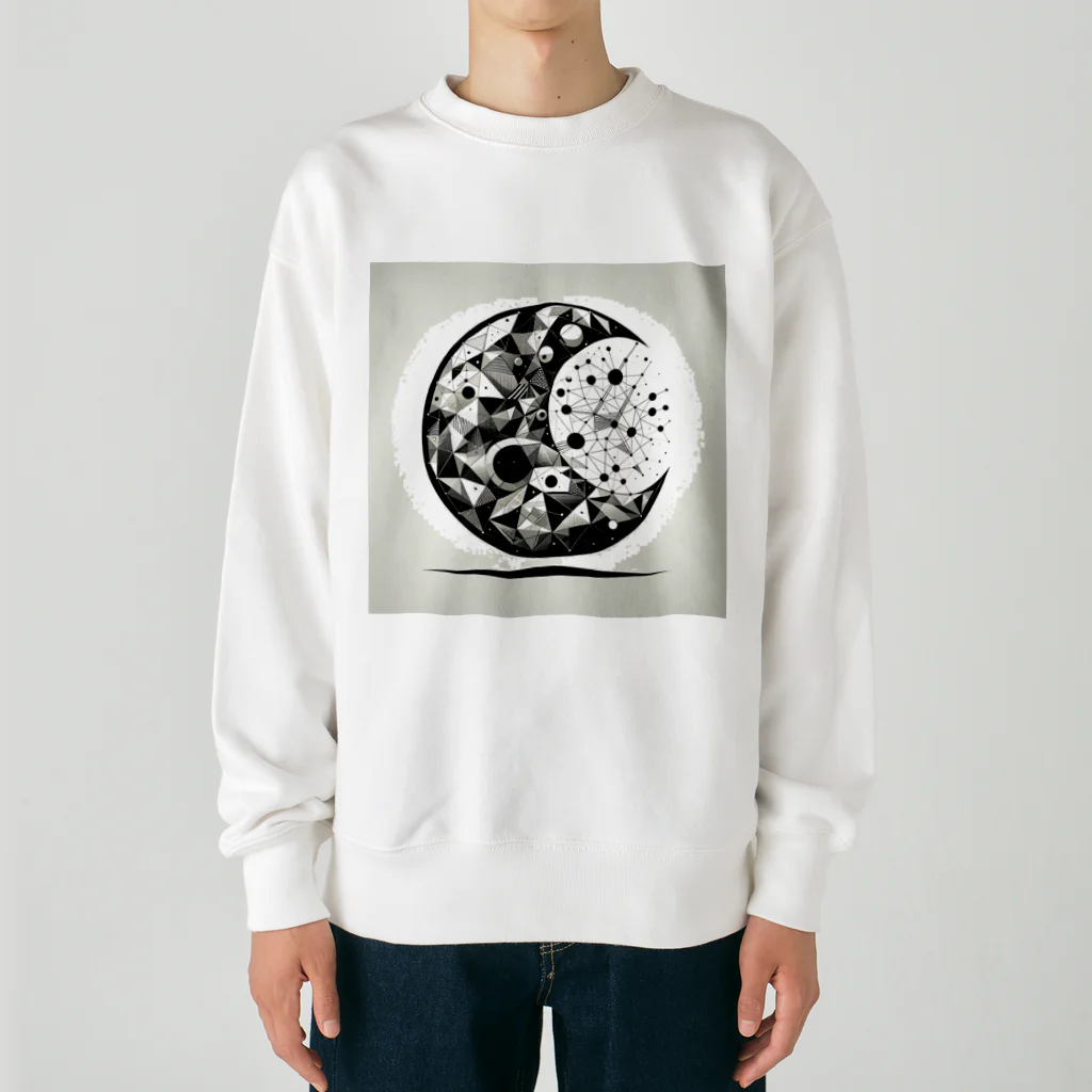 BochiBoochi-walkerのジオメトリーA9 Heavyweight Crew Neck Sweatshirt