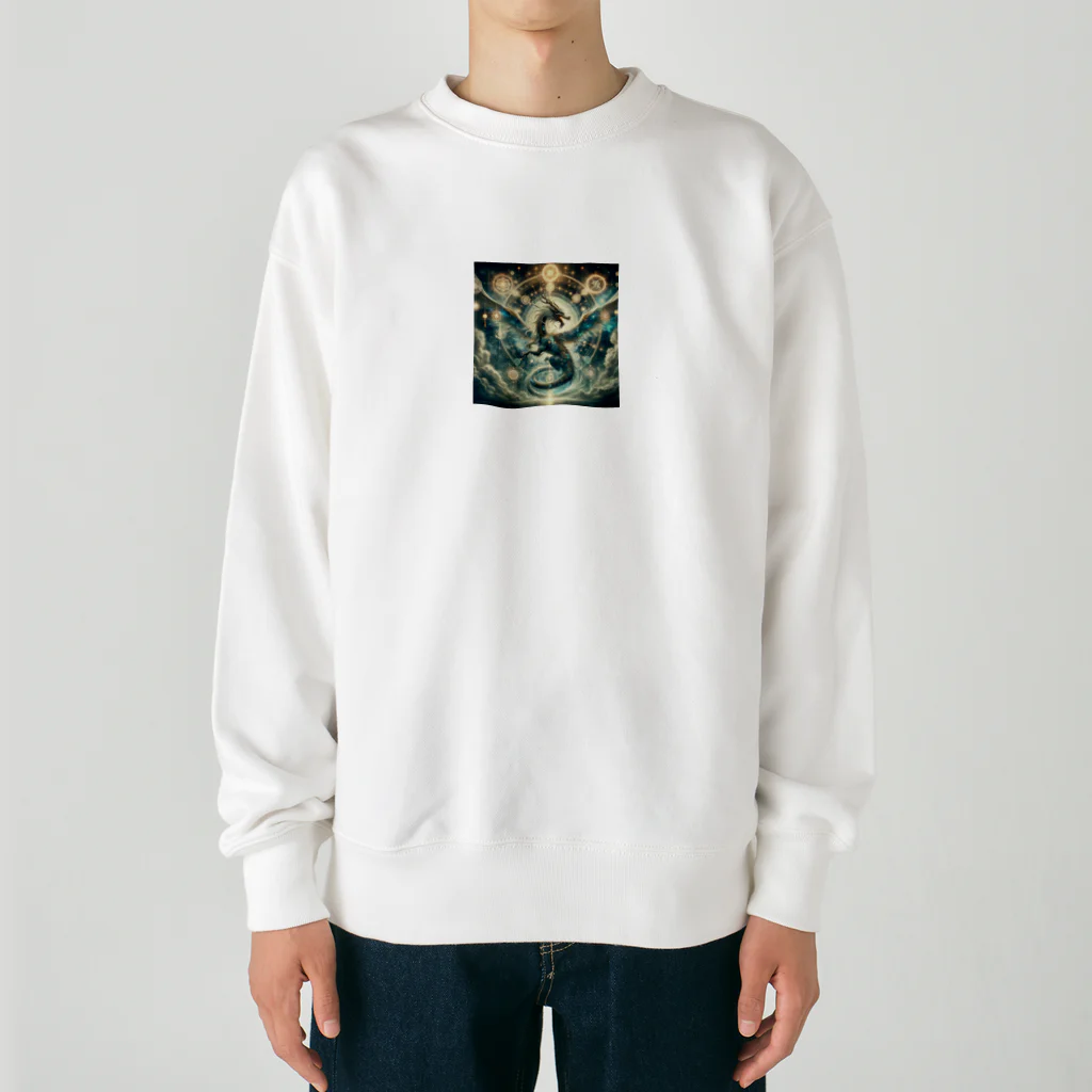 godo_dioの干支　龍　辰年　たつ年　守護霊 Heavyweight Crew Neck Sweatshirt