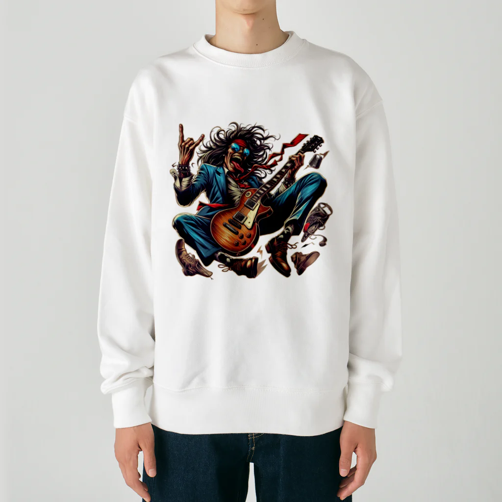 ロック堂のロックスター Heavyweight Crew Neck Sweatshirt