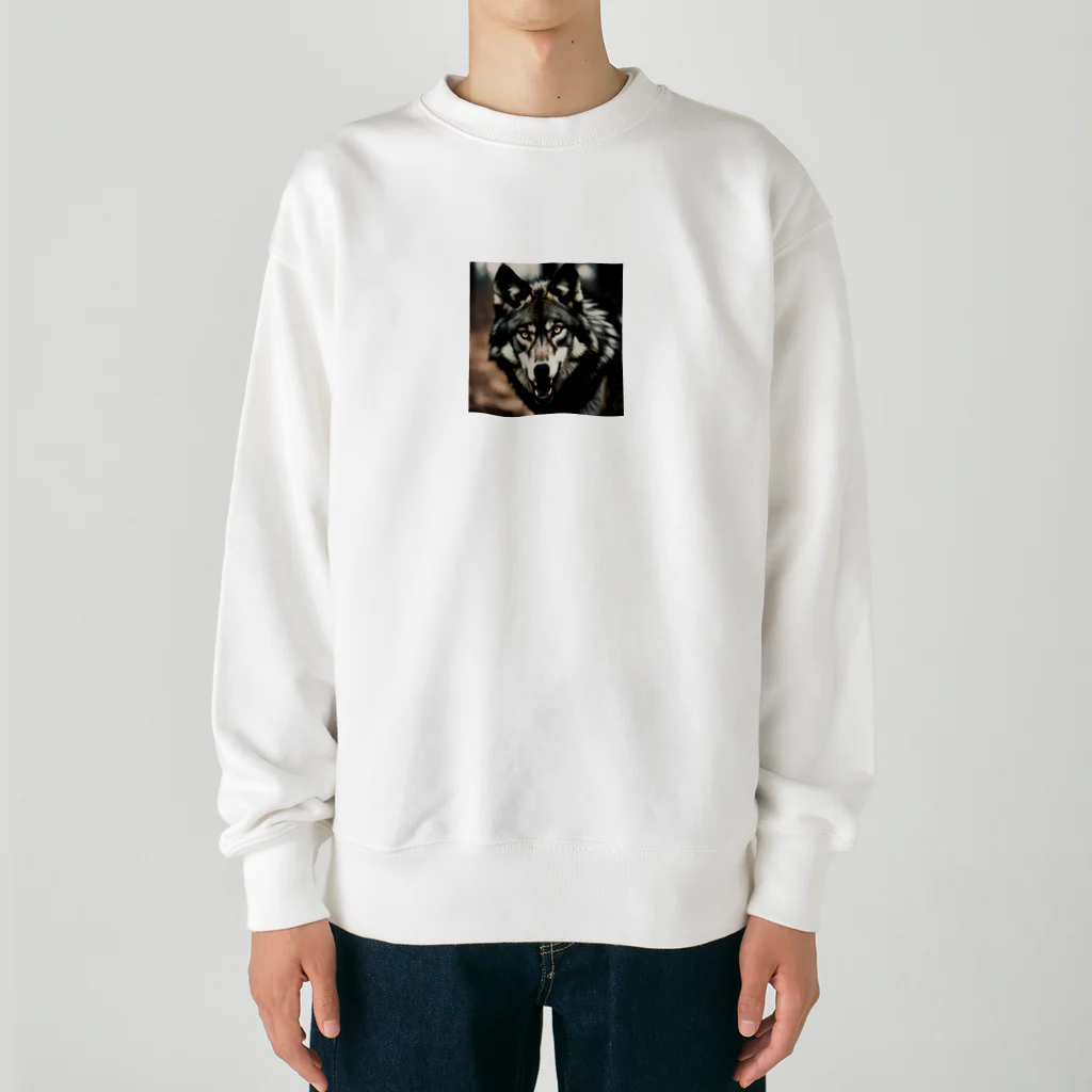 狼ショップの孤高の影狼 Heavyweight Crew Neck Sweatshirt