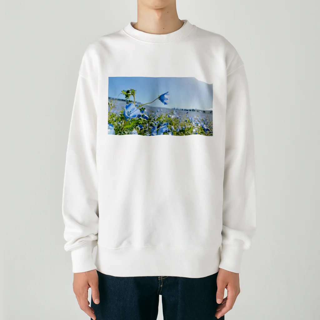 しゃもじのネモフィラ Heavyweight Crew Neck Sweatshirt