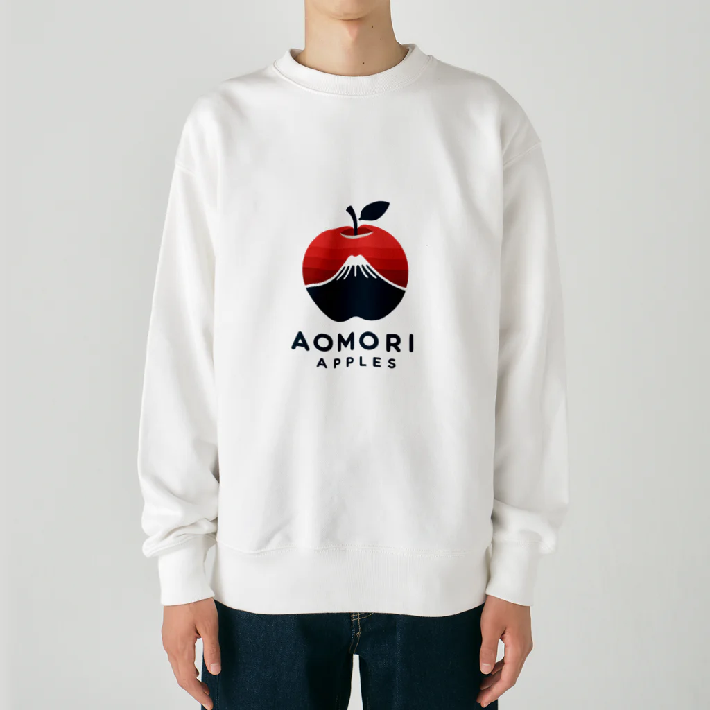 KUMACHOPのあおもりりんごと岩木山 Heavyweight Crew Neck Sweatshirt