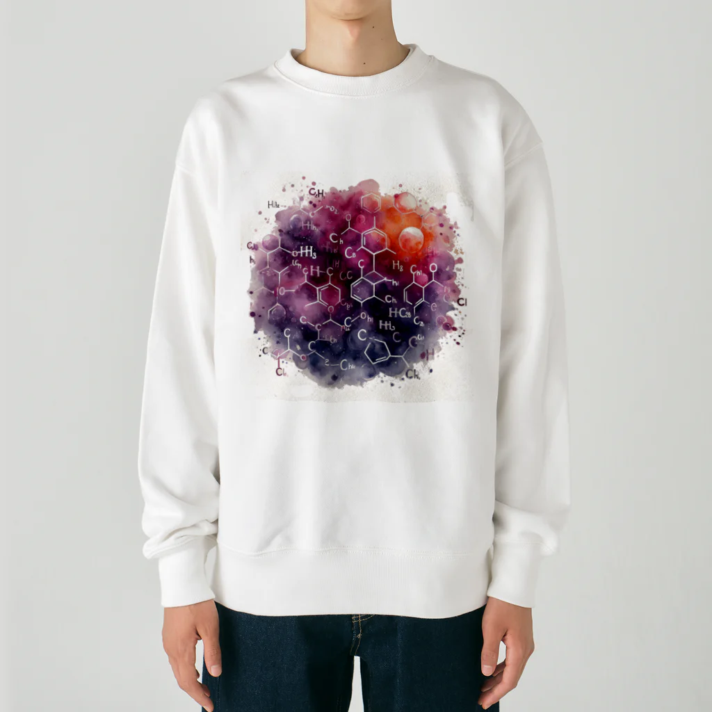 science closet（科学×ファッション）の惑星の化学反応式 Heavyweight Crew Neck Sweatshirt